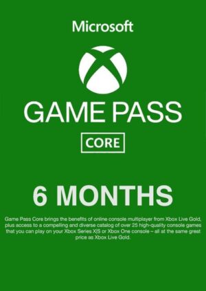 Xbox Game Pass Core - 6 Month Membership